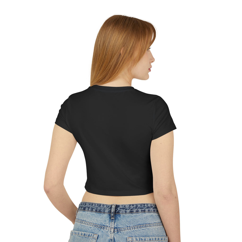 Drinks On Me Mobile Bar-Women's Baby Tee | WHITE LOGO