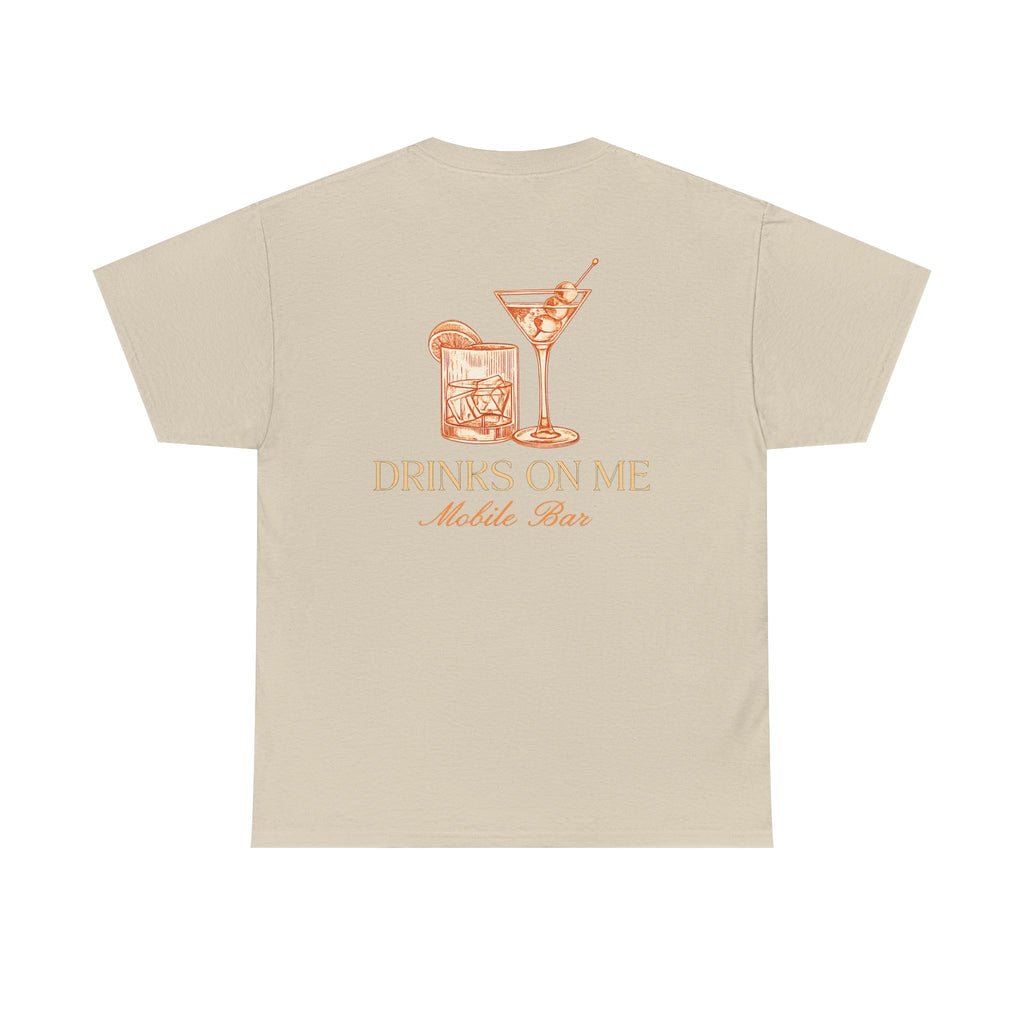 Drinks On Me Mobile Bar T-Shirt | OG LOGO