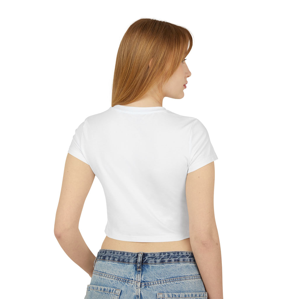 Drinks On Me Mobile Bar-Women's Baby Tee | BLACK LOGO