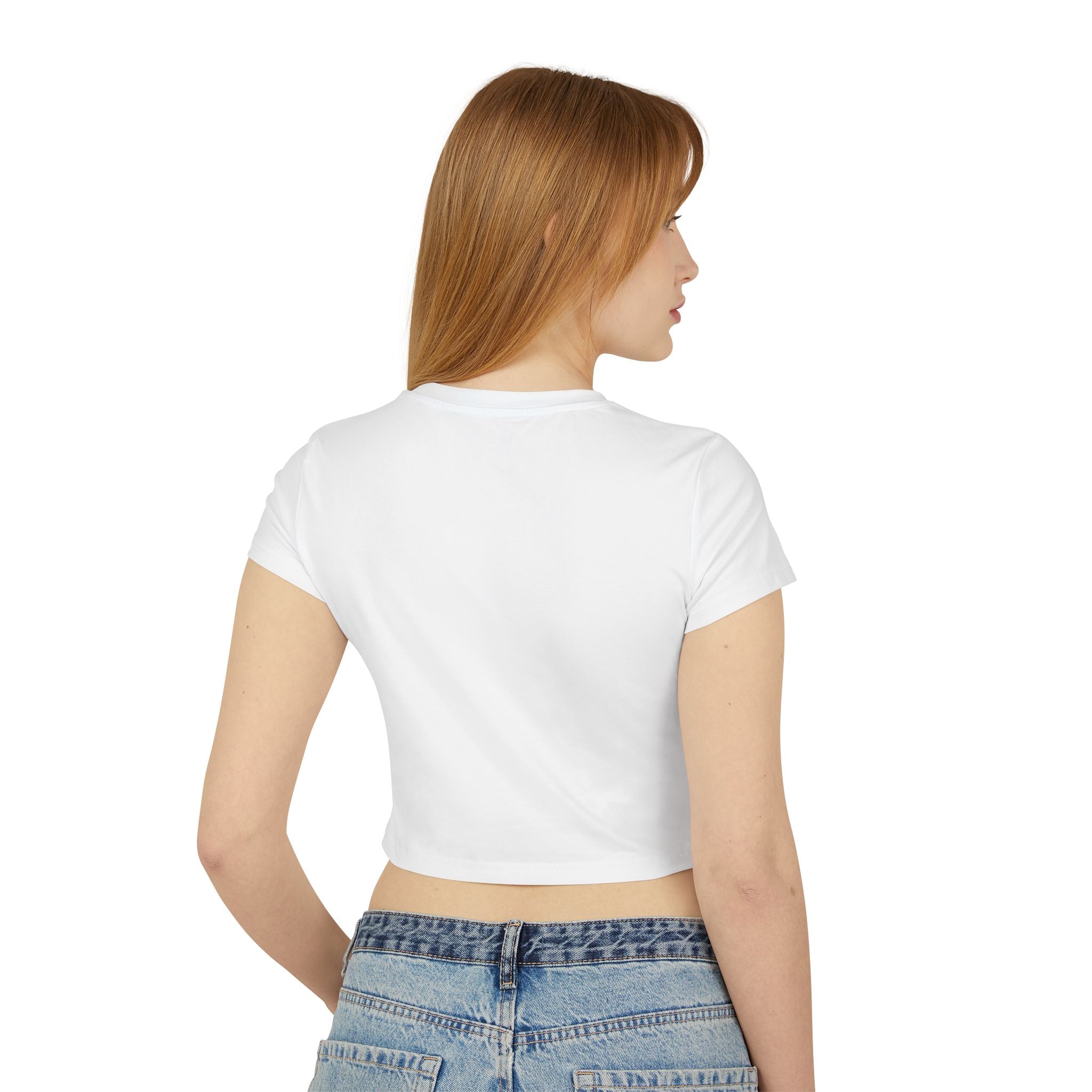 Drinks On Me Mobile Bar-Women's Baby Tee | BLACK LOGO